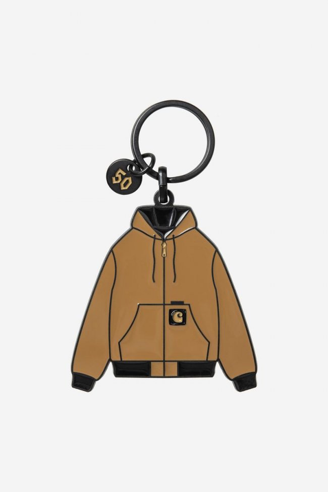 Carhartt OG Active Jacket 50th Anniversary Edition Keychain - Hamilton Brown
