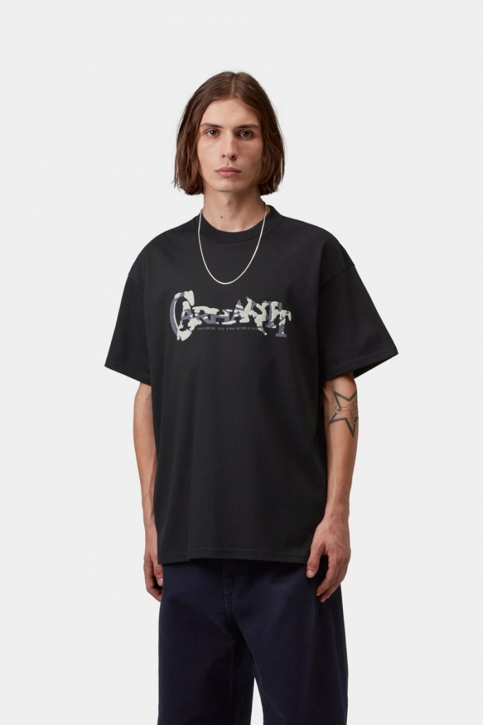 Carhartt S/S Chinsel Script T-Shirt - Black