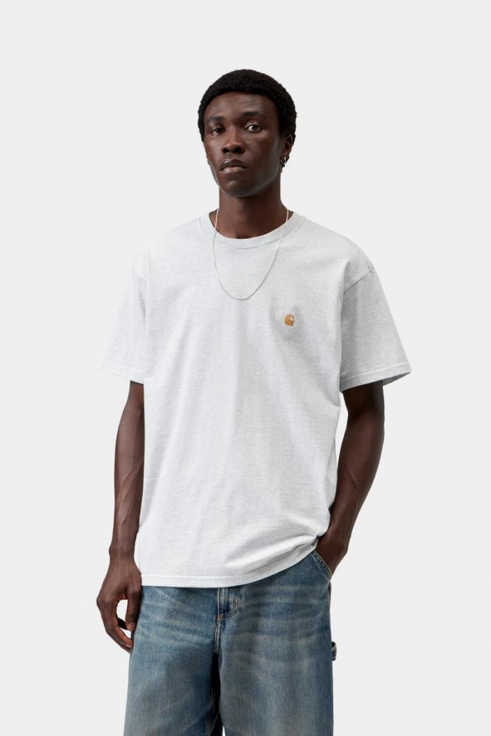 Carhartt S/S Chase T-Shirt - Ash Heather / Gold