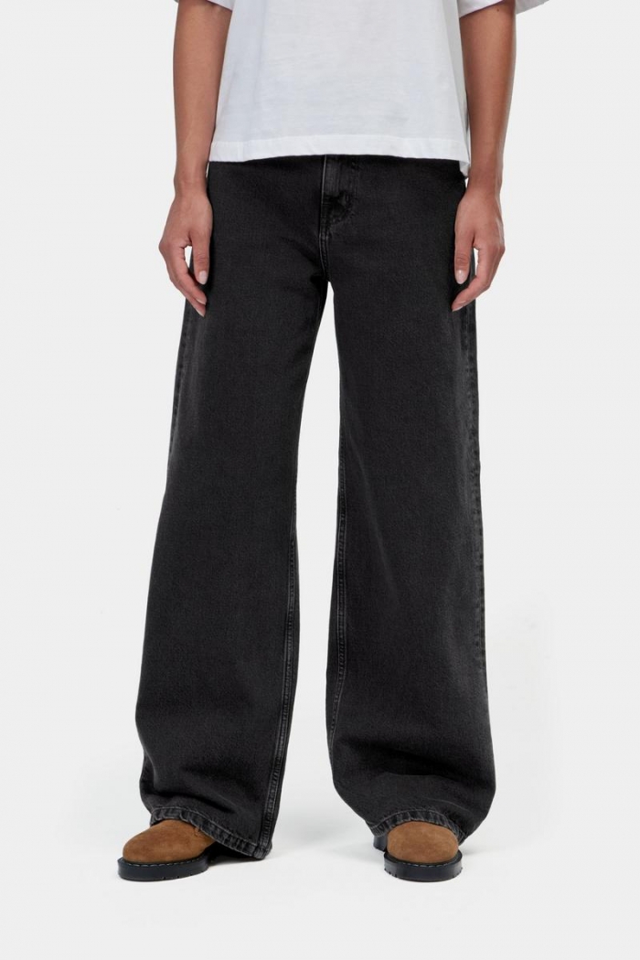 Carhartt Jane Pant - Black, Heavy stone wash