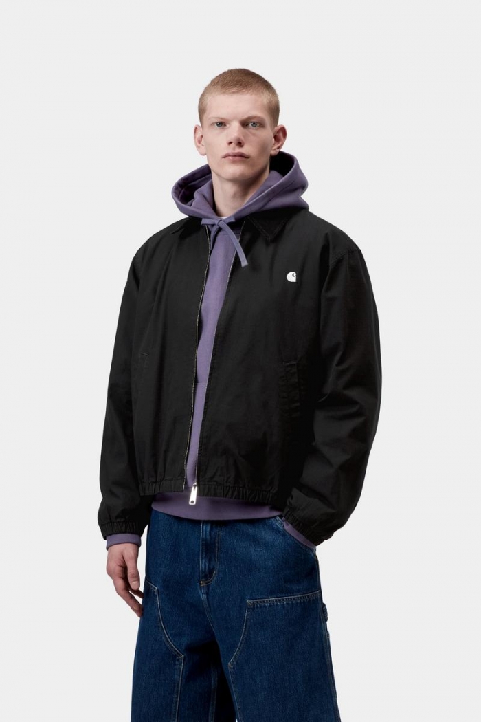 Carhartt Madison Ripstop Jacket - Black / Wax, Garment dyed