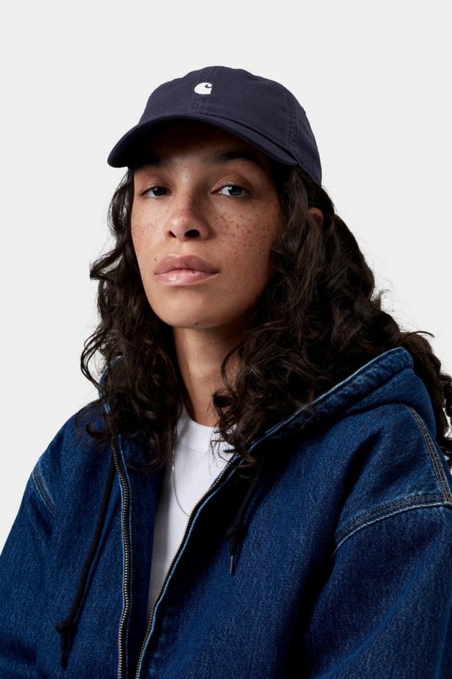 Carhartt Madison Logo Cap - Dark Navy / White