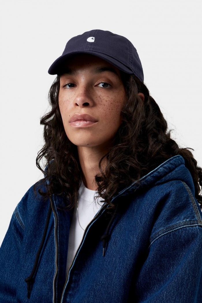 Carhartt Madison Logo Cap - Dark Navy / White