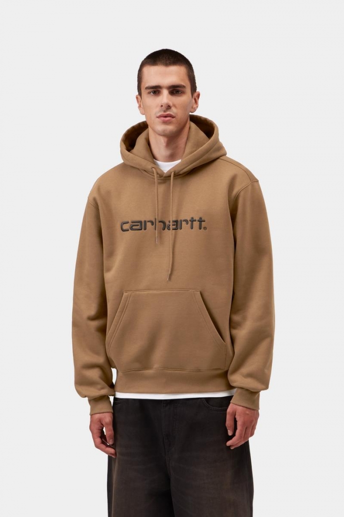 Carhartt Hooded Carhartt Sweatshirt - WIP H Brown / Black