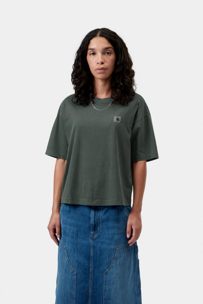 Carhartt S/S Nelson T-Shirt - Dark Scarab, Garment dyed