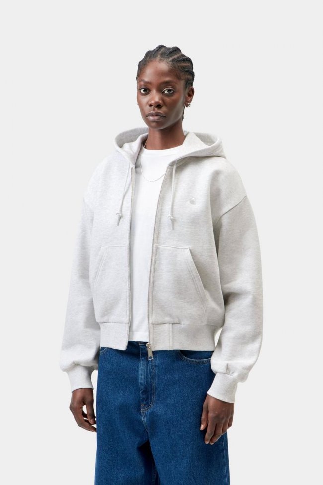 Carhartt Hooded Casey Jacket - Ash Heather / Silver