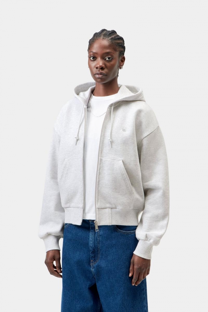 Carhartt Hooded Casey Jacket - Ash Heather / Silver