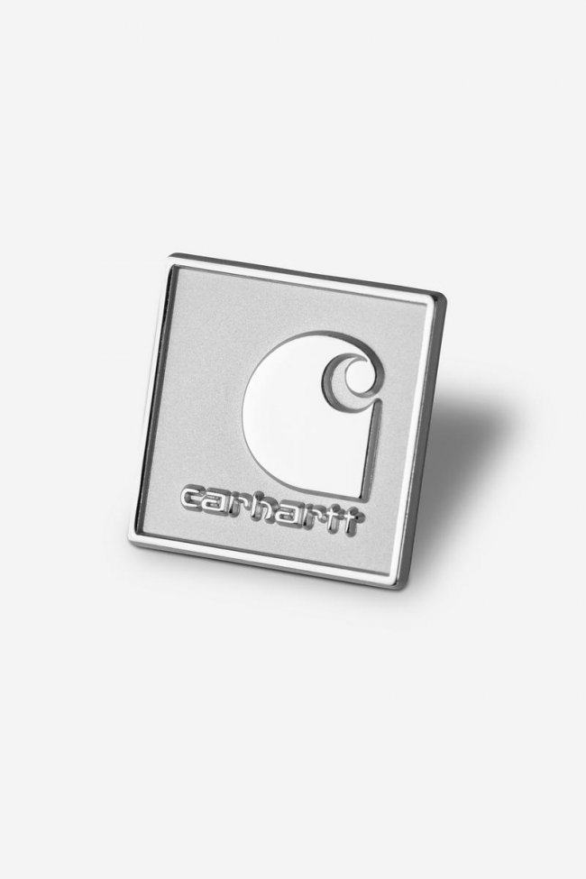 Carhartt Square Label Pin - Silver Carhartt Square Label Pin - Silver