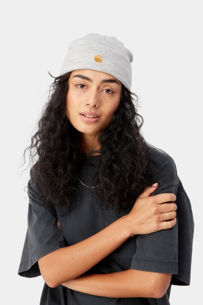 Carhartt Chase Beanie - Ash Heather / Gold