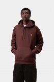 Carhartt Hooded American Script Sweatshirt - Amarone