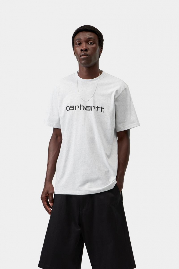 Carhartt S/S Script T-Shirt - Ash Heather / Graphite