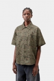 Carhartt S/S Travon Shirt - Duck Feather Print, Cypress / Black Carhartt S/S Travon Shirt - Duck Feather Print, Cypress / Black