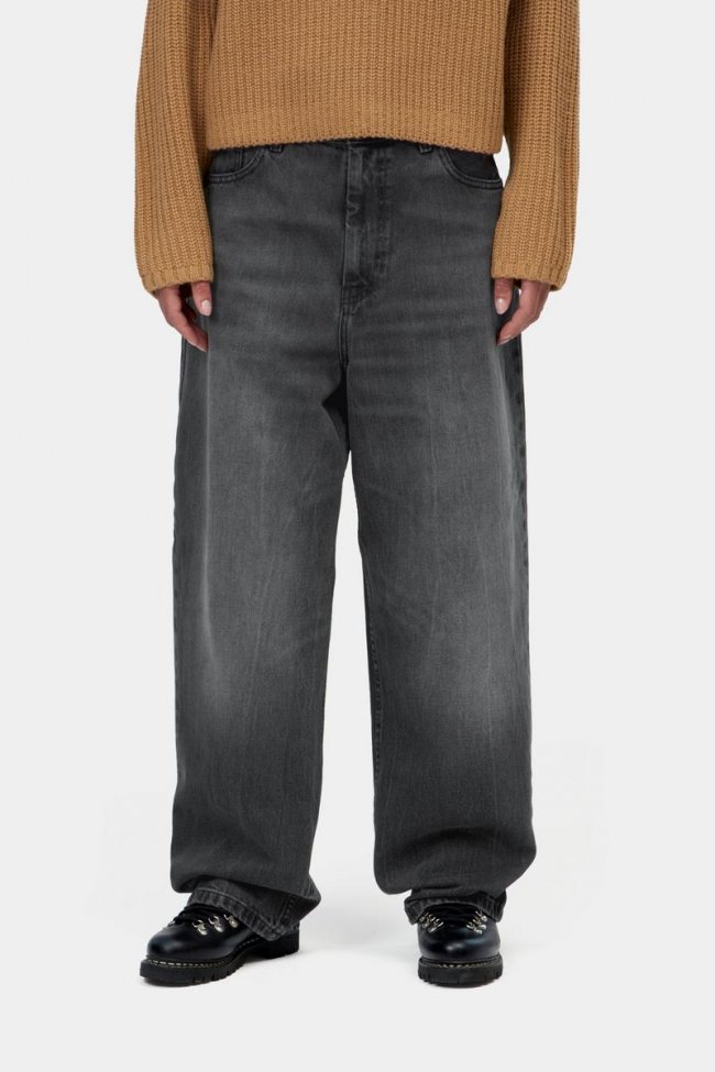 Carhartt Brandon Pant - Black, Marble used wash