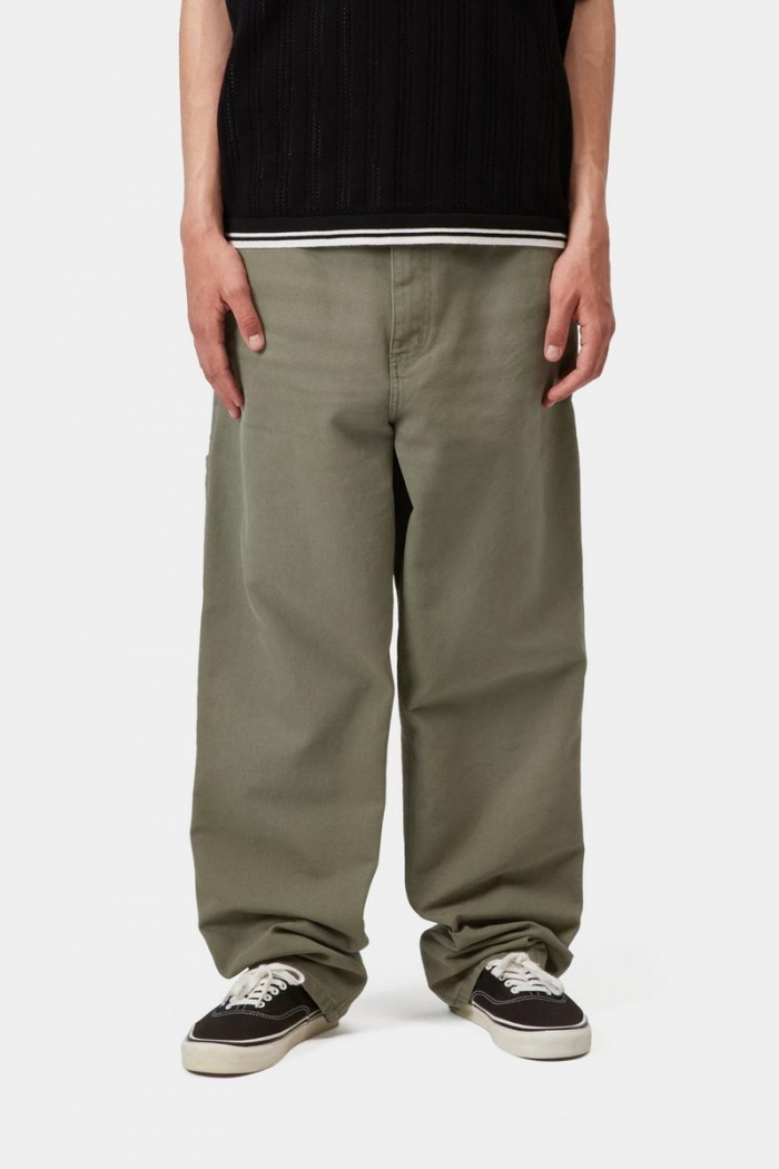 Carhartt Single Knee Pant - Leaf, Stone canvas