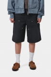 Carhartt Nixon Double Knee Short - Black, Grind wash Carhartt Nixon Double Knee Short - Black, Grind wash