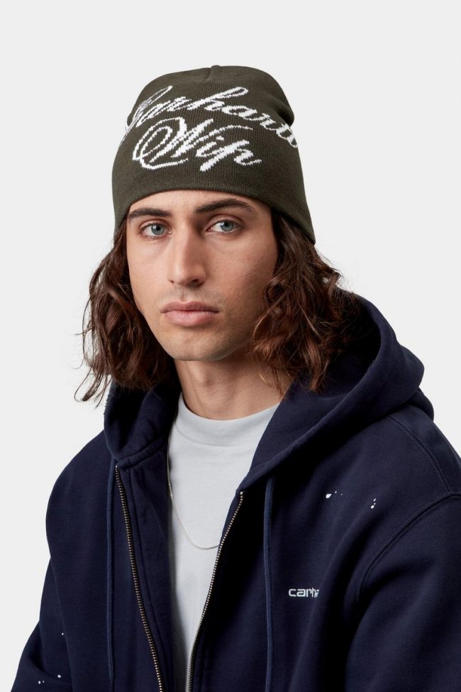 Carhartt Travon Beanie - Cypress / White
