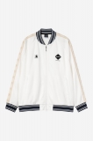 Carhartt F.C.Real Bristol x Carhartt WIP Varsity Track Jersey Blouson - White Carhartt F.C.Real Bristol x Carhartt WIP Varsity Track Jersey Blouson - White