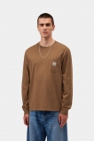 Carhartt L/S Pocket T-Shirt - WIP H Brown Carhartt L/S Pocket T-Shirt - WIP H Brown