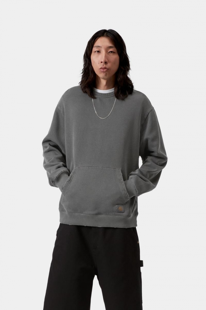 Carhartt Torion Sweatshirt - Black, Grind wash