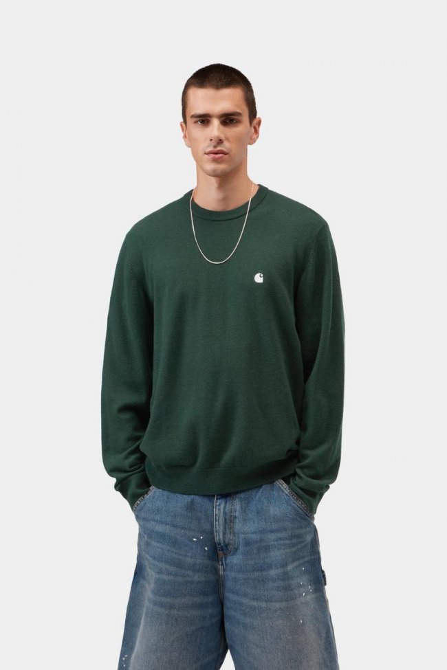 Carhartt Madison Sweater - Dark Scarab / Wax