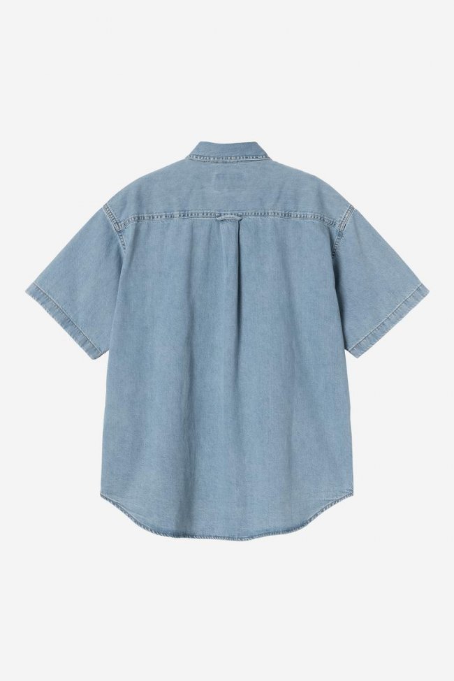 Carhartt S/S Lucas Shirt - Blue, Bleached