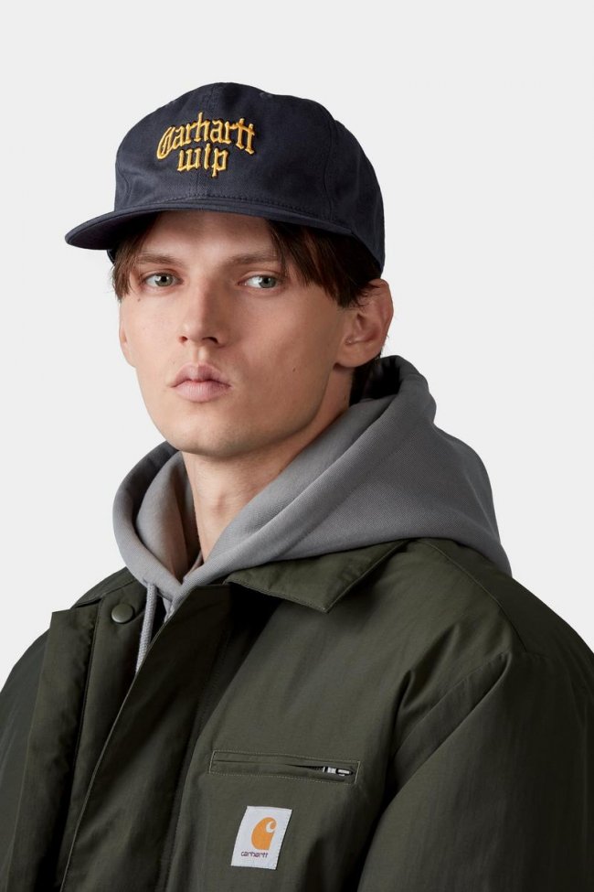 Carhartt Blackletter Cap - Dark Navy