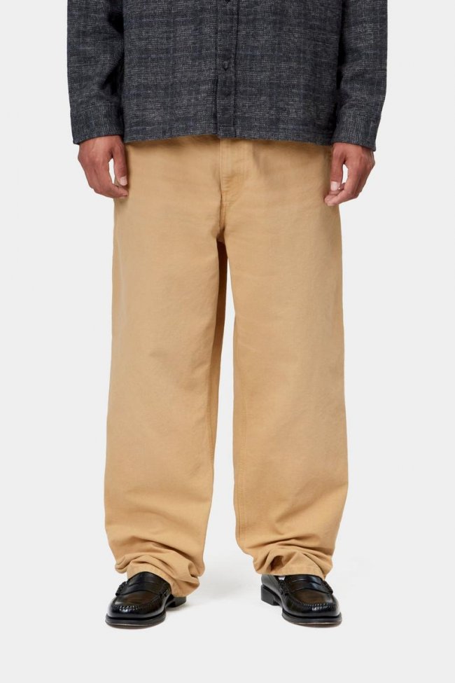 Carhartt Single Knee Pant - WIP Dusty H, Stone canvas Carhartt Single Knee Pant - WIP Dusty H, Stone canvas
