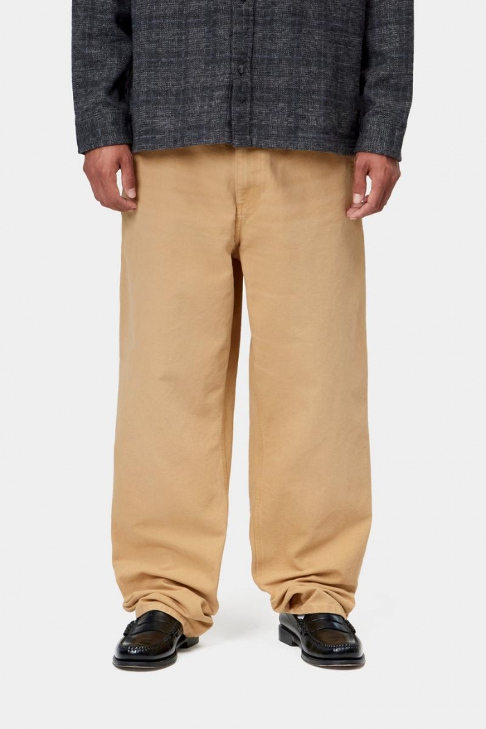 Carhartt Single Knee Pant - WIP Dusty H, Stone canvas