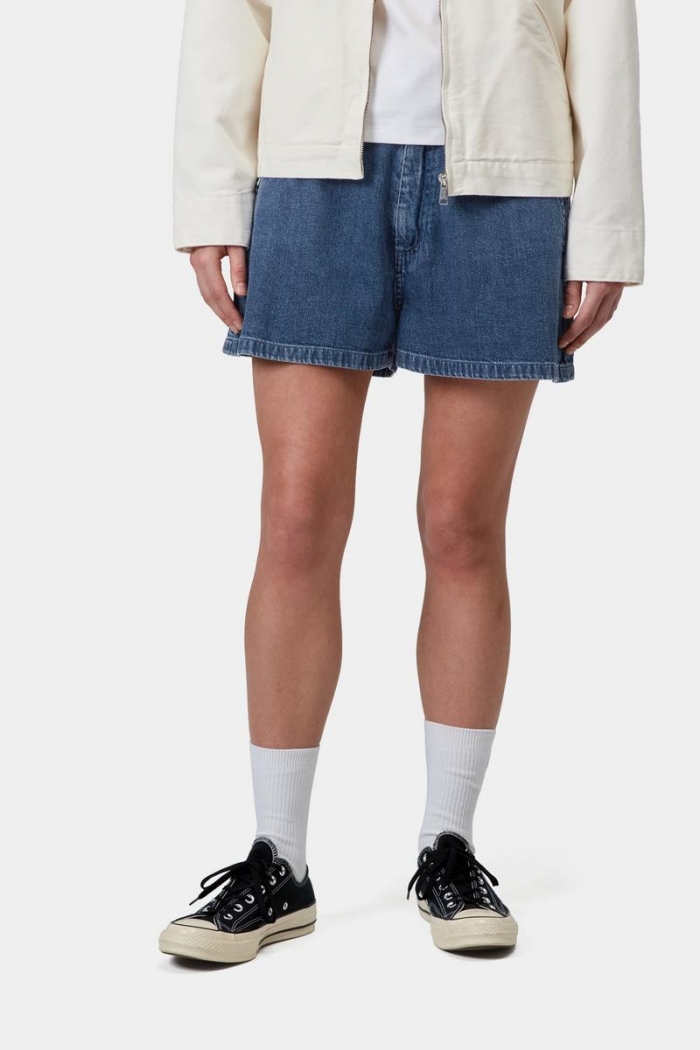 Carhartt Lova Short - Blue, Stone washed