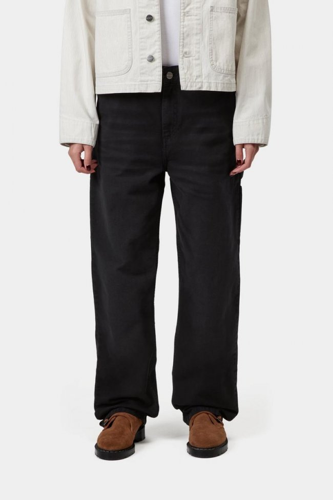 Carhartt Pierce Pant Straight - Black, Stone canvas Carhartt Pierce Pant Straight - Black, Stone canvas