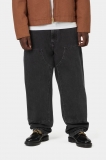 Carhartt Double Knee Pant - Black, Stone washed
