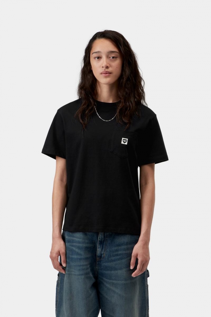 Carhartt S/S Pocket Small Heart T-Shirt - Black / Black