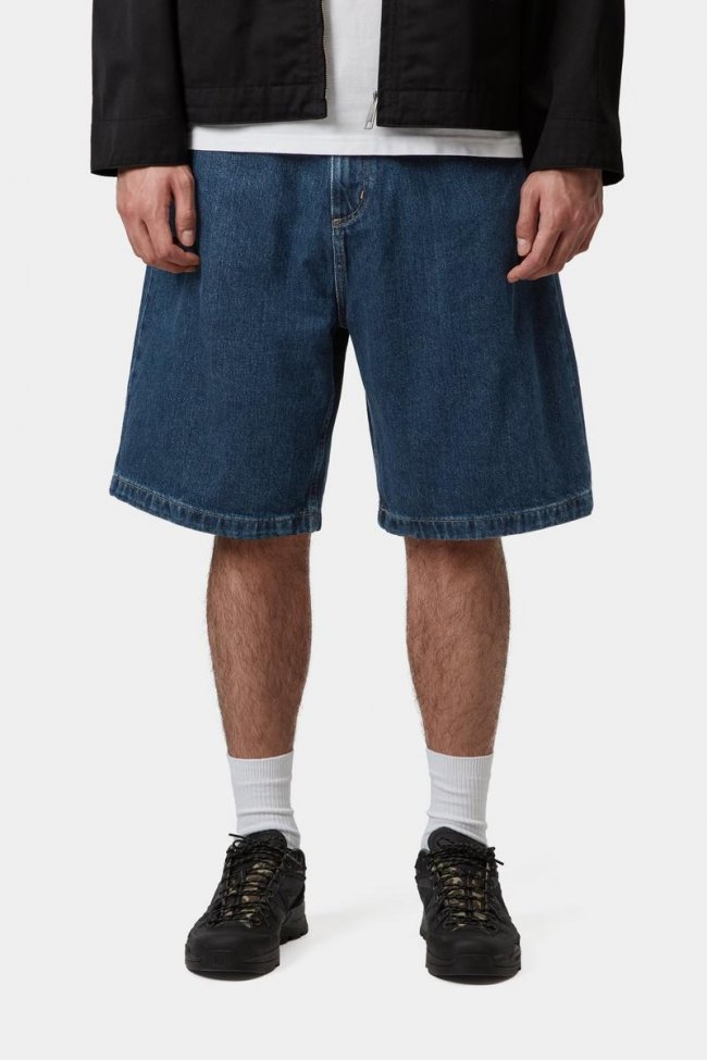 Carhartt Brandon Short - Blue, Stone washed
