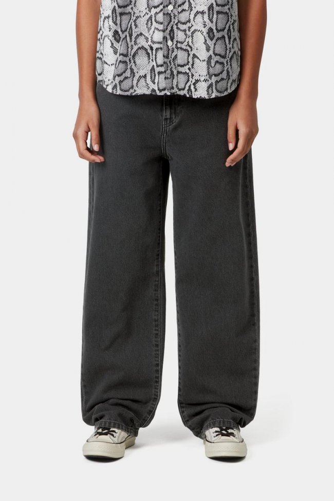 Carhartt Arin Pant - Black, Heavy stone wash