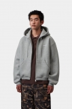 Carhartt Hooded Ebbert Jacket - Grey Heather / White