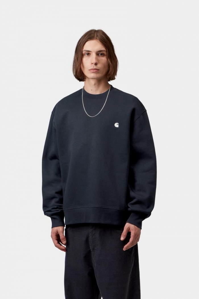 Carhartt Mack Sweatshirt - Dark Navy / Wax