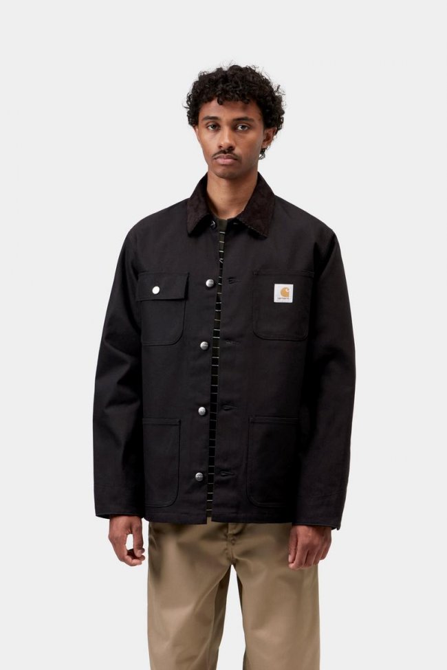 Carhartt Michigan Coat (Winter) - Black / Black, Rigid