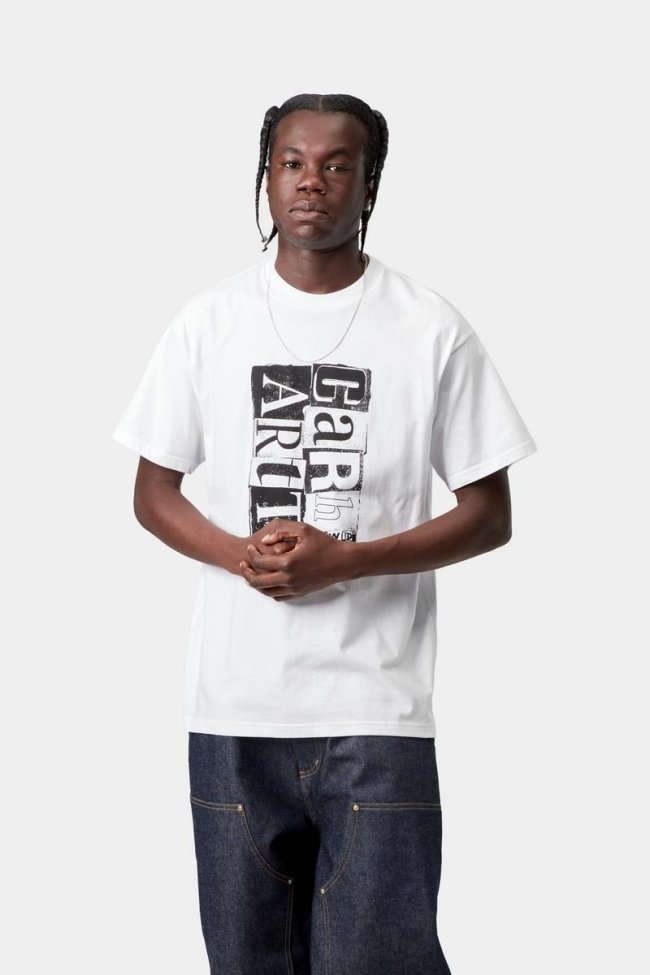 Carhartt S/S Moving Letterpress T-Shirt - White