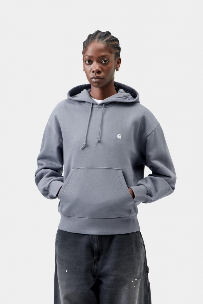 Carhartt Hooded Casey Sweatshirt - Shady Blue / Silver