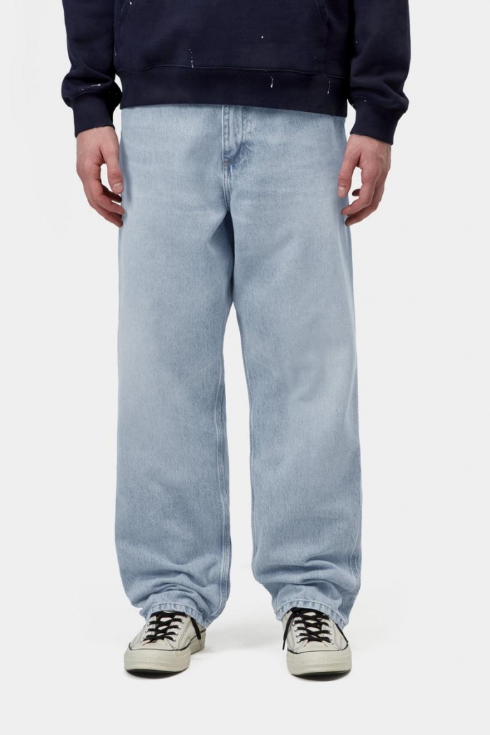 Carhartt Single Knee Pant - Blue, Heavy worn bleached