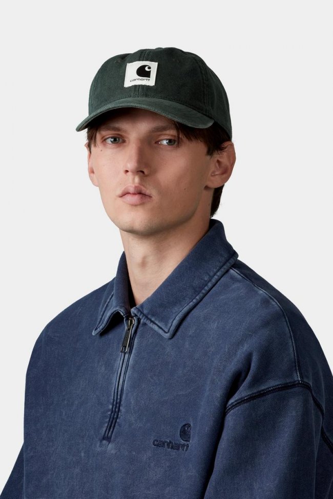 Carhartt Canvas Cap - Raven, Stone washed