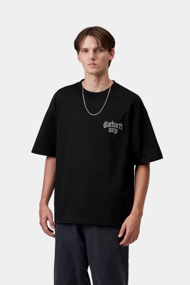 Carhartt S/S Blackletter T-Shirt - Black
