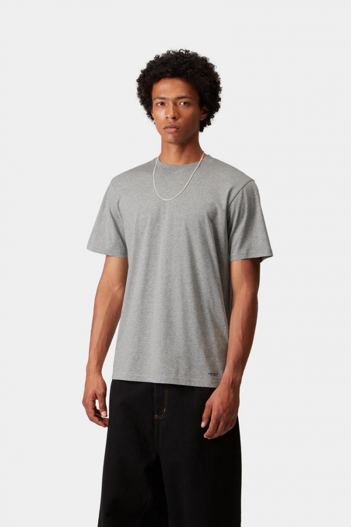 Carhartt Standard Crew Neck T-Shirt - Grey Heather + Grey Heather