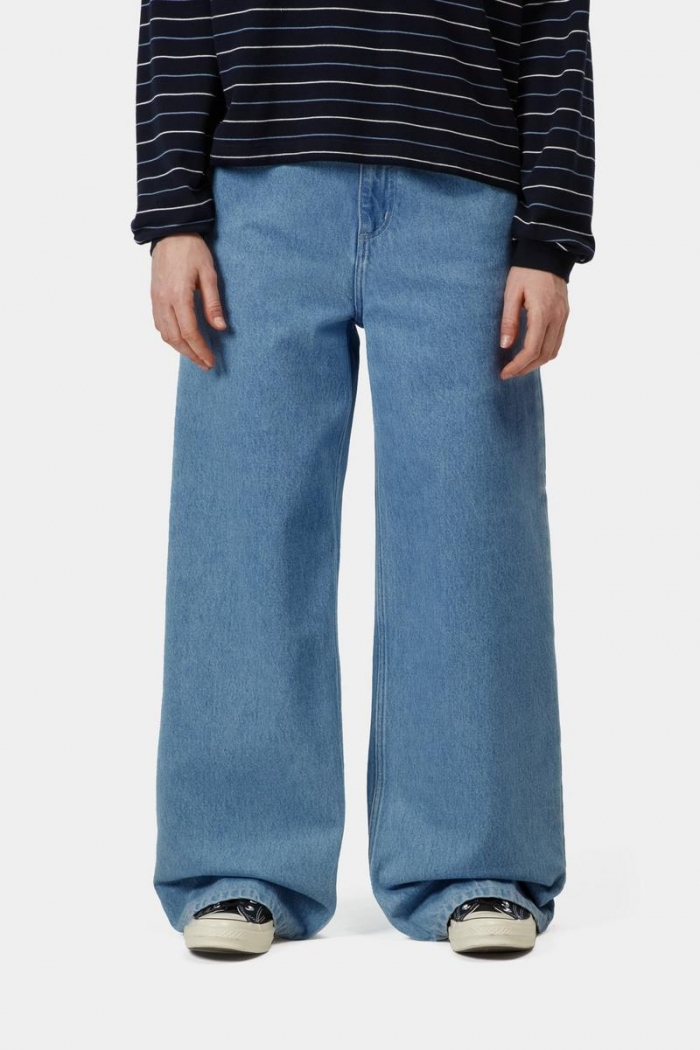 Carhartt Jens Pant - Blue, Heavy stone wash