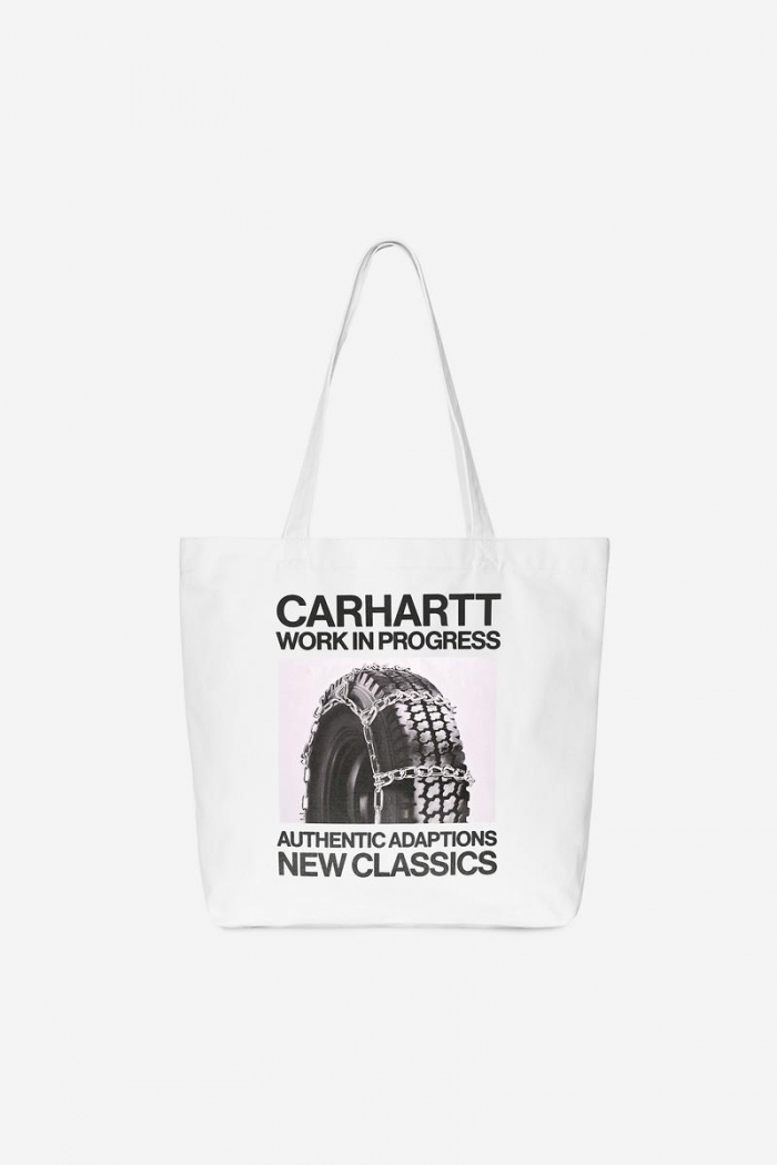 Carhartt Canvas Graphic Tote - Sean Hamilton Print, White