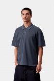 Carhartt S/S Wayne Polo - Dark Navy, Garment dyed Carhartt S/S Wayne Polo - Dark Navy, Garment dyed