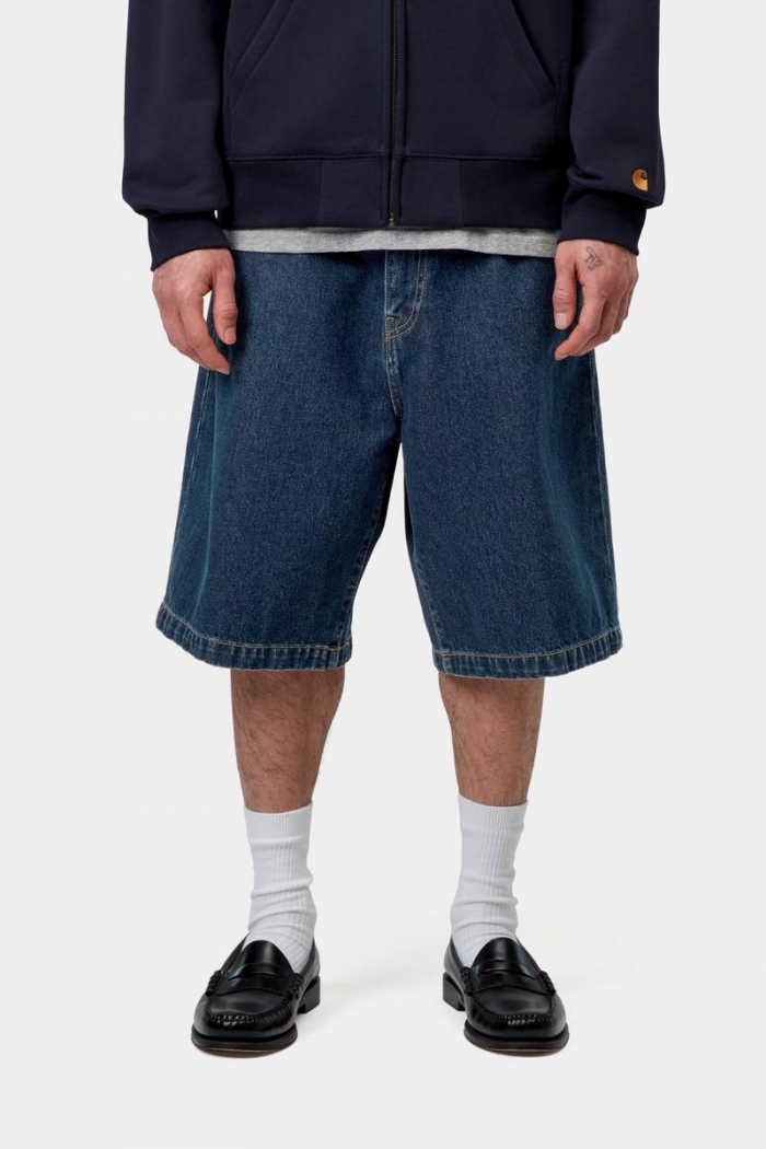 Carhartt Landon Short - Blue, Stone washed
