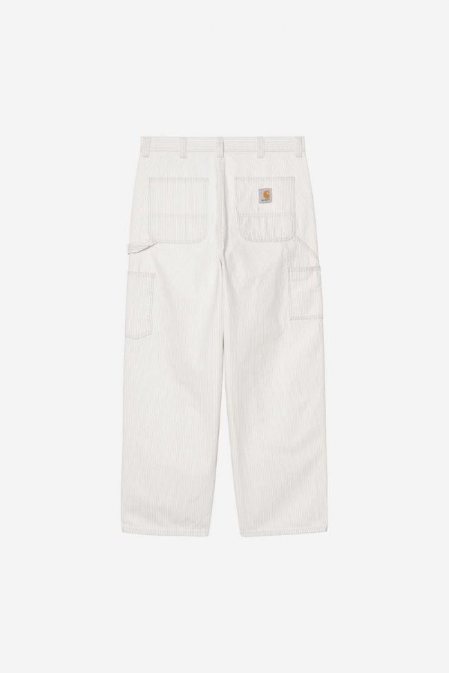 Carhartt Mercer Single Knee Pant - Mercer Stripe, Graphite / Wax, Bleached