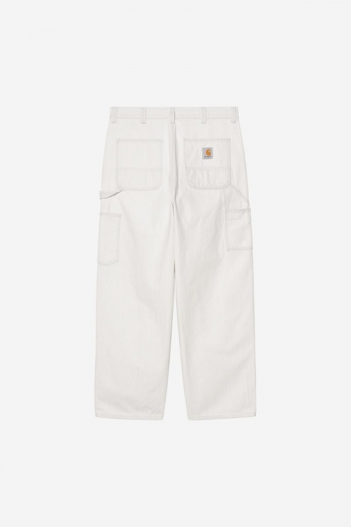 Carhartt Mercer Single Knee Pant - Mercer Stripe, Graphite / Wax, Bleached