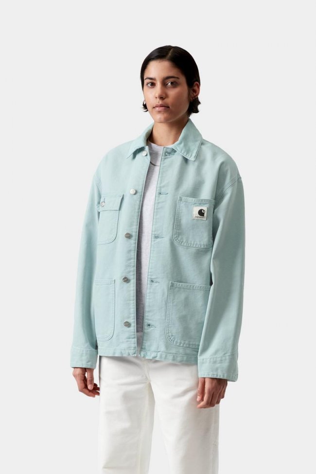 Carhartt OG Michigan Coat - Tourmaline / Tourmaline, Stone canvas